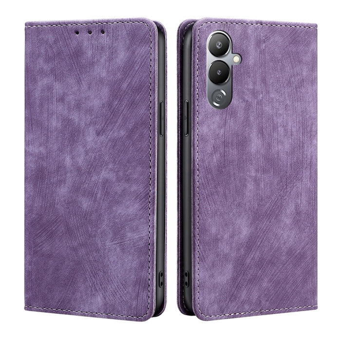 Estuche para teléfono de cuero magnético con cepillo antirrobo RFID, For Tecno Camon 19 / 19 Pro, For Infinix Hot 20i, For Tecno Pop 6 Pro, For Infinix Hot 20S, For Infinix Note 10 Pro, For Tecno Pova 4, For Infinix Note 11, For Tecno Pova 4 Pro       ...