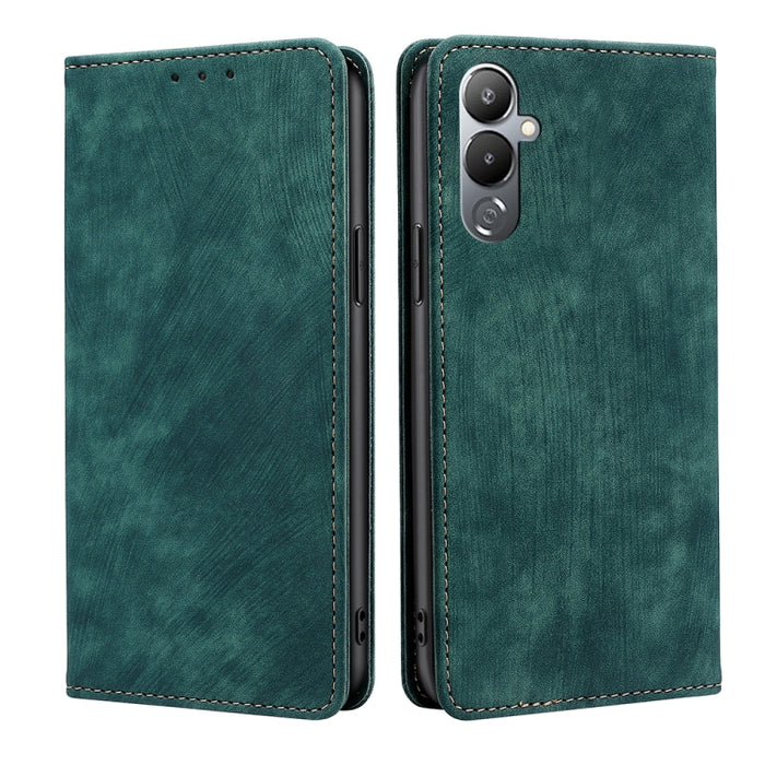 Estuche para teléfono de cuero magnético con cepillo antirrobo RFID, For Tecno Camon 19 / 19 Pro, For Infinix Hot 20i, For Tecno Pop 6 Pro, For Infinix Hot 20S, For Infinix Note 10 Pro, For Tecno Pova 4, For Infinix Note 11, For Tecno Pova 4 Pro       ...