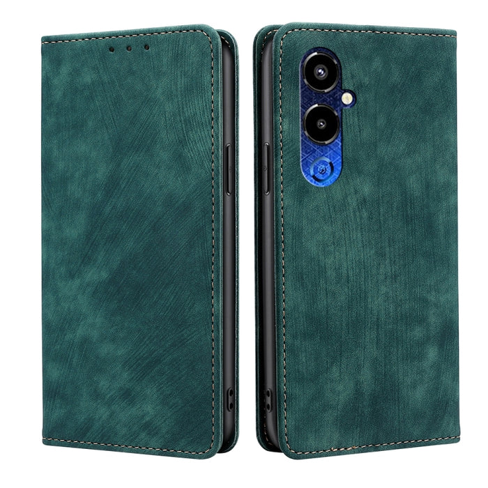 Estuche para teléfono de cuero magnético con cepillo antirrobo RFID, For Tecno Camon 19 / 19 Pro, For Infinix Hot 20i, For Tecno Pop 6 Pro, For Infinix Hot 20S, For Infinix Note 10 Pro, For Tecno Pova 4, For Infinix Note 11, For Tecno Pova 4 Pro       ...