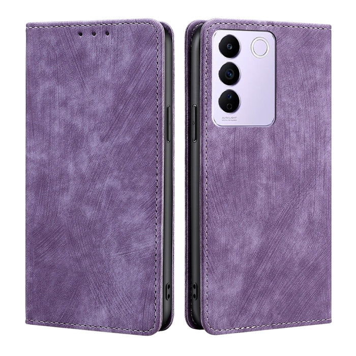 Estuche para teléfono de cuero magnético con cepillo antirrobo RFID, For Tecno Camon 19 / 19 Pro, For Infinix Hot 20i, For Tecno Pop 6 Pro, For Infinix Hot 20S, For Infinix Note 10 Pro, For Tecno Pova 4, For Infinix Note 11, For Tecno Pova 4 Pro       ...