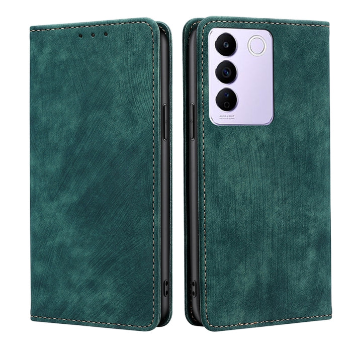 Estuche para teléfono de cuero magnético con cepillo antirrobo RFID, For Tecno Camon 19 / 19 Pro, For Infinix Hot 20i, For Tecno Pop 6 Pro, For Infinix Hot 20S, For Infinix Note 10 Pro, For Tecno Pova 4, For Infinix Note 11, For Tecno Pova 4 Pro       ...