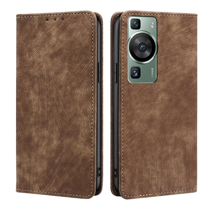 Estuche para teléfono de cuero magnético con cepillo antirrobo RFID, For Tecno Camon 19 / 19 Pro, For Infinix Hot 20i, For Tecno Pop 6 Pro, For Infinix Hot 20S, For Infinix Note 10 Pro, For Tecno Pova 4, For Infinix Note 11, For Tecno Pova 4 Pro       ...