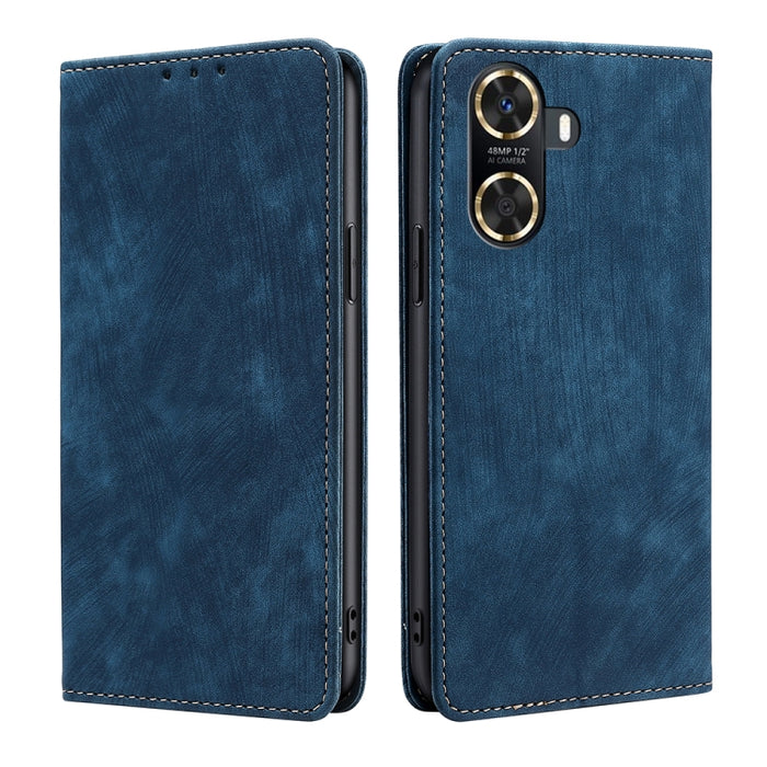 Estuche para teléfono de cuero magnético con cepillo antirrobo RFID, For Tecno Camon 19 / 19 Pro, For Infinix Hot 20i, For Tecno Pop 6 Pro, For Infinix Hot 20S, For Infinix Note 10 Pro, For Tecno Pova 4, For Infinix Note 11, For Tecno Pova 4 Pro       ...