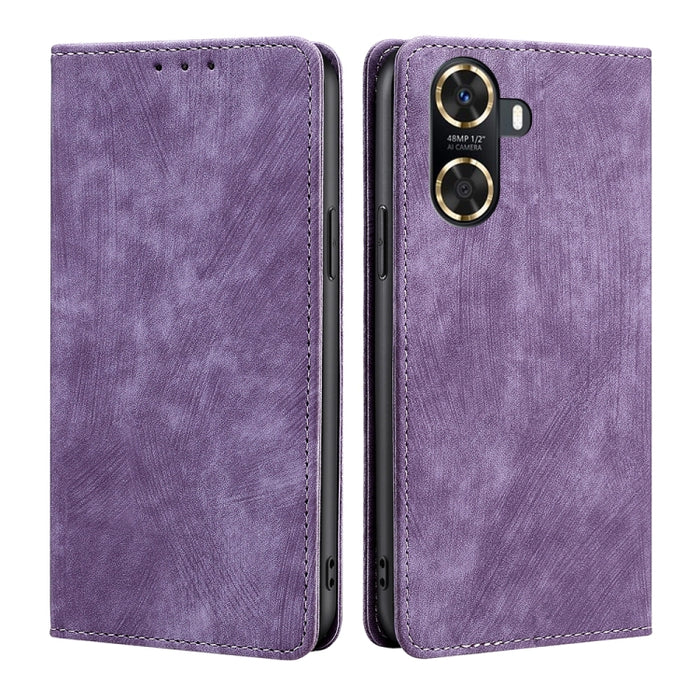 Estuche para teléfono de cuero magnético con cepillo antirrobo RFID, For Tecno Camon 19 / 19 Pro, For Infinix Hot 20i, For Tecno Pop 6 Pro, For Infinix Hot 20S, For Infinix Note 10 Pro, For Tecno Pova 4, For Infinix Note 11, For Tecno Pova 4 Pro       ...
