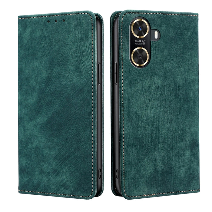 Estuche para teléfono de cuero magnético con cepillo antirrobo RFID, For Tecno Camon 19 / 19 Pro, For Infinix Hot 20i, For Tecno Pop 6 Pro, For Infinix Hot 20S, For Infinix Note 10 Pro, For Tecno Pova 4, For Infinix Note 11, For Tecno Pova 4 Pro       ...
