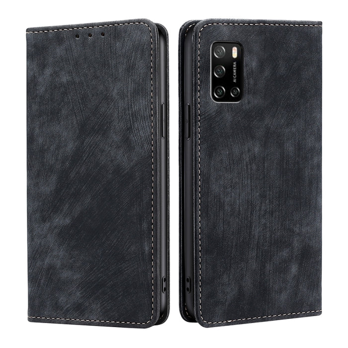Estuche para teléfono de cuero magnético con cepillo antirrobo RFID, For Tecno Camon 19 / 19 Pro, For Infinix Hot 20i, For Tecno Pop 6 Pro, For Infinix Hot 20S, For Infinix Note 10 Pro, For Tecno Pova 4, For Infinix Note 11, For Tecno Pova 4 Pro       ...
