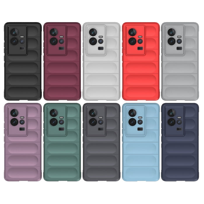 Magic Shield TPU + Estuche para teléfono de franela, For vivo iQOO 11 5G, For vivo iQOO 11 Pro 5G, For Realme GT Neo 5 5G, For vivo S16e 5G, For vivo S16 Pro 5G, For Xiaomi Redmi 12C, For Xiaomi Redmi K60E 5G, For OnePlus 11 5G
