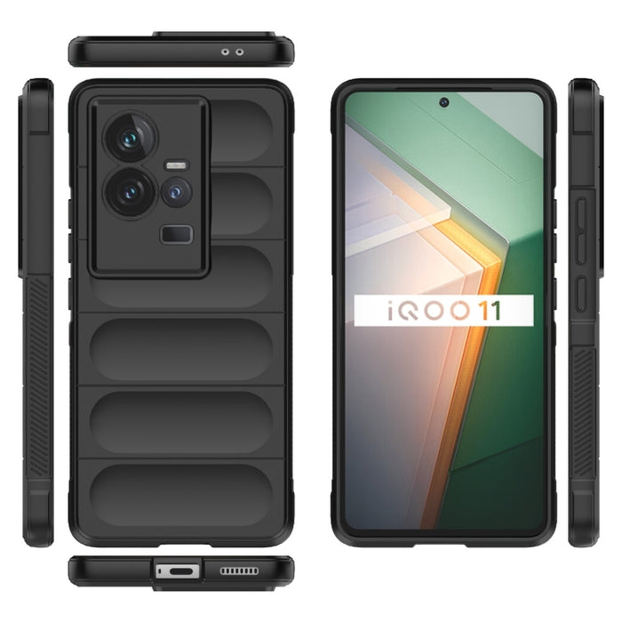 Magic Shield TPU + Estuche para teléfono de franela, For vivo iQOO 11 5G, For vivo iQOO 11 Pro 5G, For Realme GT Neo 5 5G, For vivo S16e 5G, For vivo S16 Pro 5G, For Xiaomi Redmi 12C, For Xiaomi Redmi K60E 5G, For OnePlus 11 5G