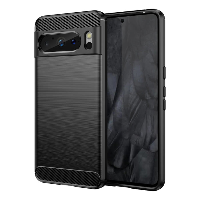 Funda de TPU con textura cepillada de fibra de carbono, For Google Pixel 8, For Google Pixel 8 Pro, For Xiaomi 13 Ultra