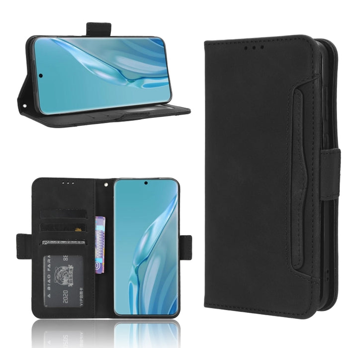 Funda de piel para teléfono con textura de piel de becerro y ranuras para tarjetas, For Huawei P60 Art, For Huawei P60 / P60 Pro, For Huawei Enjoy 60 4G, For Huawei Maimang 20, For Blackview A85, For Nokia C22, For Nokia C32 4G, For Nokia C12          ...