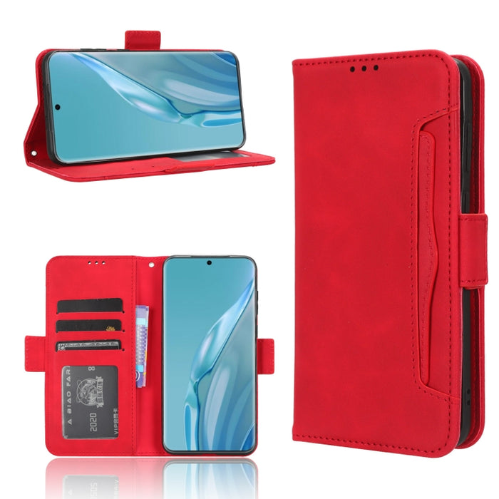 Funda de piel para teléfono con textura de piel de becerro y ranuras para tarjetas, For Huawei P60 Art, For Huawei P60 / P60 Pro, For Huawei Enjoy 60 4G, For Huawei Maimang 20, For Blackview A85, For Nokia C22, For Nokia C32 4G, For Nokia C12          ...