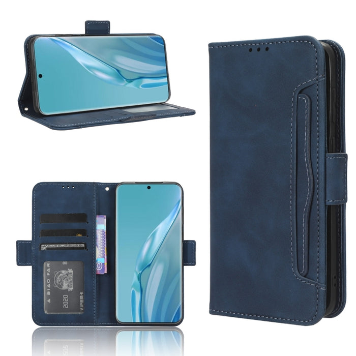 Funda de piel para teléfono con textura de piel de becerro y ranuras para tarjetas, For Huawei P60 Art, For Huawei P60 / P60 Pro, For Huawei Enjoy 60 4G, For Huawei Maimang 20, For Blackview A85, For Nokia C22, For Nokia C32 4G, For Nokia C12          ...