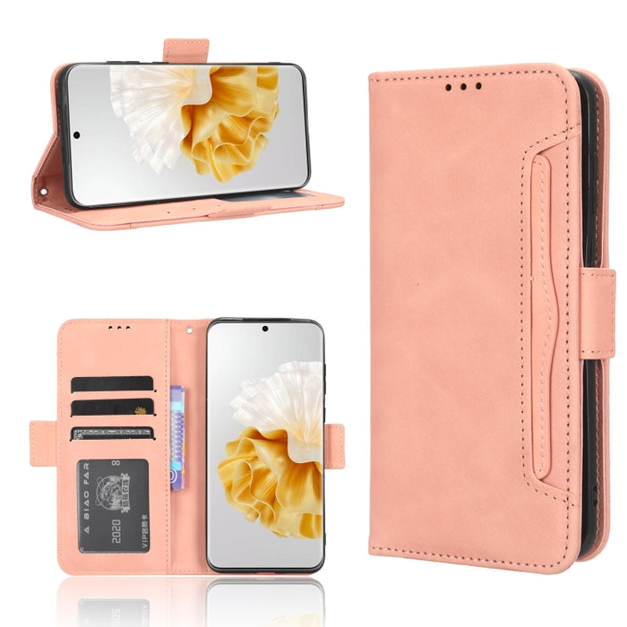 Funda de piel para teléfono con textura de piel de becerro y ranuras para tarjetas, For Huawei P60 Art, For Huawei P60 / P60 Pro, For Huawei Enjoy 60 4G, For Huawei Maimang 20, For Blackview A85, For Nokia C22, For Nokia C32 4G, For Nokia C12          ...