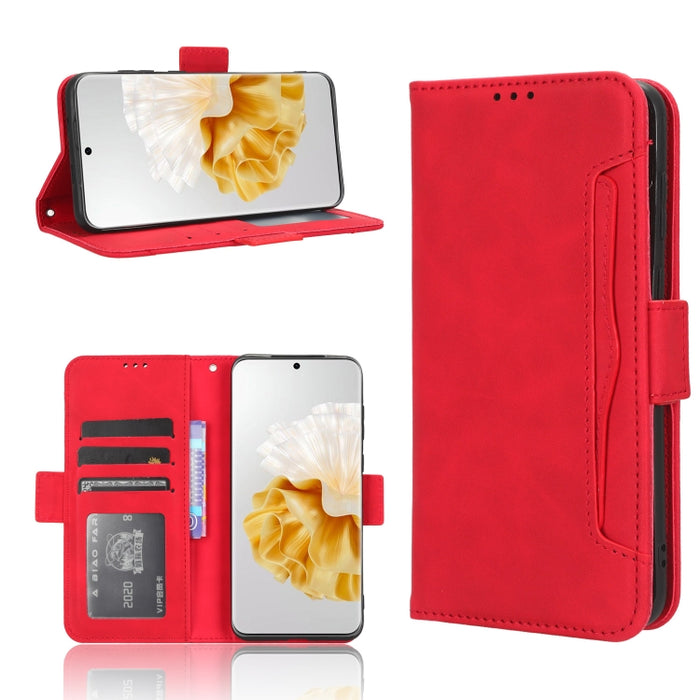 Funda de piel para teléfono con textura de piel de becerro y ranuras para tarjetas, For Huawei P60 Art, For Huawei P60 / P60 Pro, For Huawei Enjoy 60 4G, For Huawei Maimang 20, For Blackview A85, For Nokia C22, For Nokia C32 4G, For Nokia C12          ...