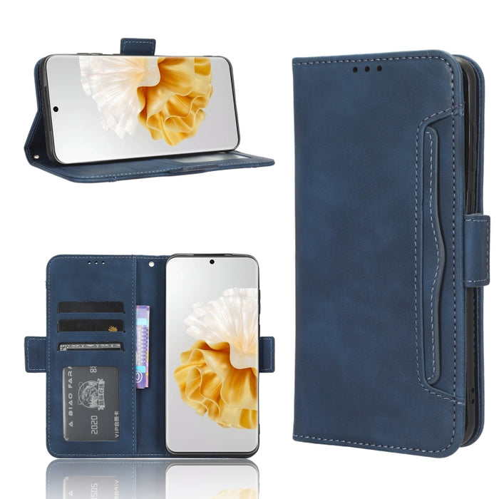 Funda de piel para teléfono con textura de piel de becerro y ranuras para tarjetas, For Huawei P60 Art, For Huawei P60 / P60 Pro, For Huawei Enjoy 60 4G, For Huawei Maimang 20, For Blackview A85, For Nokia C22, For Nokia C32 4G, For Nokia C12          ...