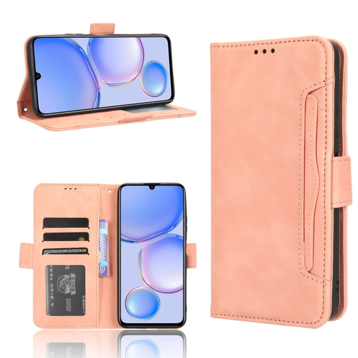 Funda de piel para teléfono con textura de piel de becerro y ranuras para tarjetas, For Huawei P60 Art, For Huawei P60 / P60 Pro, For Huawei Enjoy 60 4G, For Huawei Maimang 20, For Blackview A85, For Nokia C22, For Nokia C32 4G, For Nokia C12          ...