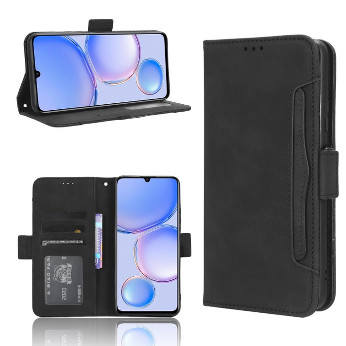 Funda de piel para teléfono con textura de piel de becerro y ranuras para tarjetas, For Huawei P60 Art, For Huawei P60 / P60 Pro, For Huawei Enjoy 60 4G, For Huawei Maimang 20, For Blackview A85, For Nokia C22, For Nokia C32 4G, For Nokia C12          ...