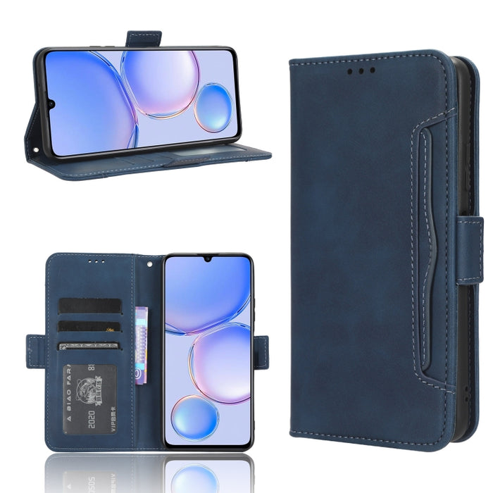 Funda de piel para teléfono con textura de piel de becerro y ranuras para tarjetas, For Huawei P60 Art, For Huawei P60 / P60 Pro, For Huawei Enjoy 60 4G, For Huawei Maimang 20, For Blackview A85, For Nokia C22, For Nokia C32 4G, For Nokia C12          ...