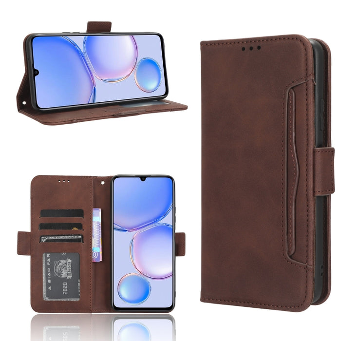 Funda de piel para teléfono con textura de piel de becerro y ranuras para tarjetas, For Huawei P60 Art, For Huawei P60 / P60 Pro, For Huawei Enjoy 60 4G, For Huawei Maimang 20, For Blackview A85, For Nokia C22, For Nokia C32 4G, For Nokia C12          ...