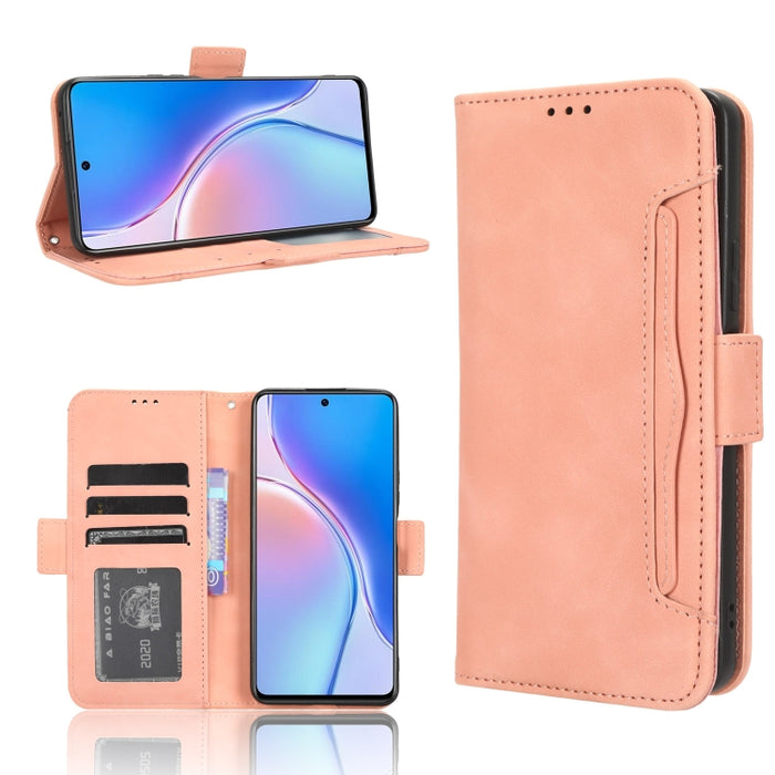 Funda de piel para teléfono con textura de piel de becerro y ranuras para tarjetas, For Huawei P60 Art, For Huawei P60 / P60 Pro, For Huawei Enjoy 60 4G, For Huawei Maimang 20, For Blackview A85, For Nokia C22, For Nokia C32 4G, For Nokia C12          ...