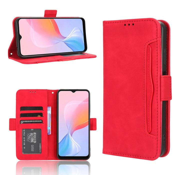 Funda de piel para teléfono con textura de piel de becerro y ranuras para tarjetas, For Huawei P60 Art, For Huawei P60 / P60 Pro, For Huawei Enjoy 60 4G, For Huawei Maimang 20, For Blackview A85, For Nokia C22, For Nokia C32 4G, For Nokia C12          ...