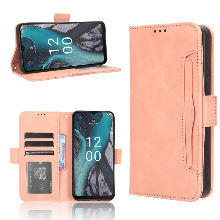 Funda de piel para teléfono con textura de piel de becerro y ranuras para tarjetas, For Huawei P60 Art, For Huawei P60 / P60 Pro, For Huawei Enjoy 60 4G, For Huawei Maimang 20, For Blackview A85, For Nokia C22, For Nokia C32 4G, For Nokia C12          ...