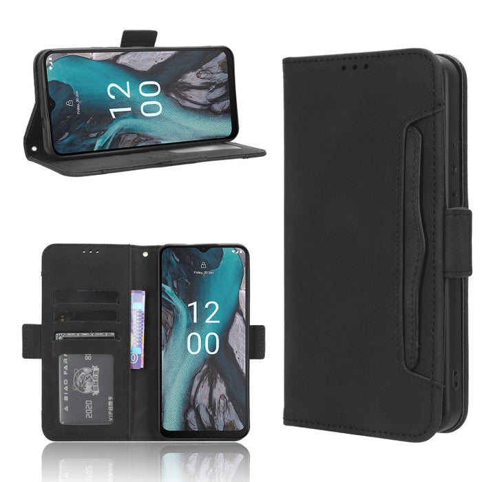 Funda de piel para teléfono con textura de piel de becerro y ranuras para tarjetas, For Huawei P60 Art, For Huawei P60 / P60 Pro, For Huawei Enjoy 60 4G, For Huawei Maimang 20, For Blackview A85, For Nokia C22, For Nokia C32 4G, For Nokia C12          ...