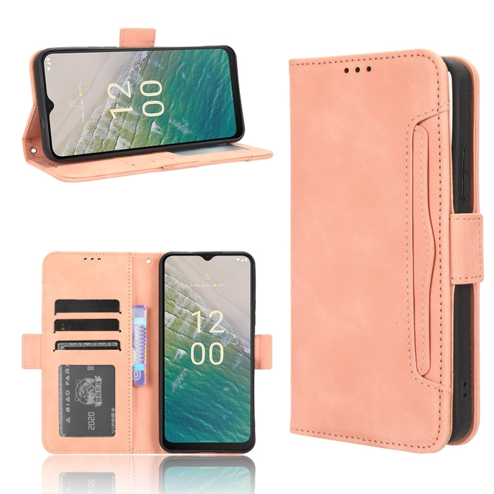 Funda de piel para teléfono con textura de piel de becerro y ranuras para tarjetas, For Huawei P60 Art, For Huawei P60 / P60 Pro, For Huawei Enjoy 60 4G, For Huawei Maimang 20, For Blackview A85, For Nokia C22, For Nokia C32 4G, For Nokia C12          ...