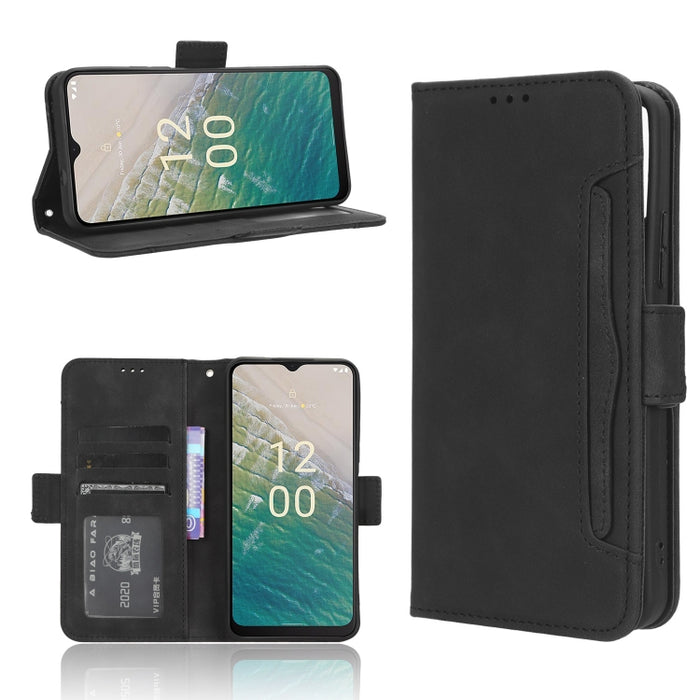 Funda de piel para teléfono con textura de piel de becerro y ranuras para tarjetas, For Huawei P60 Art, For Huawei P60 / P60 Pro, For Huawei Enjoy 60 4G, For Huawei Maimang 20, For Blackview A85, For Nokia C22, For Nokia C32 4G, For Nokia C12          ...