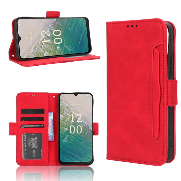 Funda de piel para teléfono con textura de piel de becerro y ranuras para tarjetas, For Huawei P60 Art, For Huawei P60 / P60 Pro, For Huawei Enjoy 60 4G, For Huawei Maimang 20, For Blackview A85, For Nokia C22, For Nokia C32 4G, For Nokia C12          ...