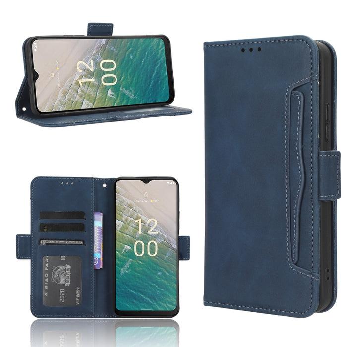Funda de piel para teléfono con textura de piel de becerro y ranuras para tarjetas, For Huawei P60 Art, For Huawei P60 / P60 Pro, For Huawei Enjoy 60 4G, For Huawei Maimang 20, For Blackview A85, For Nokia C22, For Nokia C32 4G, For Nokia C12          ...