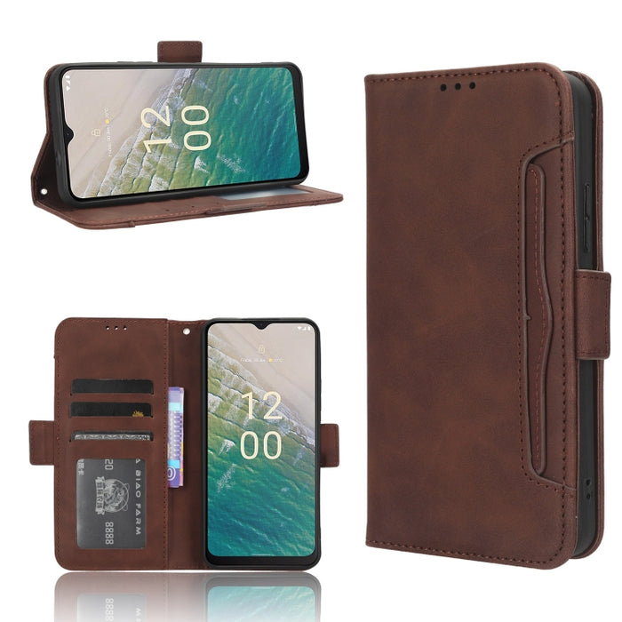 Funda de piel para teléfono con textura de piel de becerro y ranuras para tarjetas, For Huawei P60 Art, For Huawei P60 / P60 Pro, For Huawei Enjoy 60 4G, For Huawei Maimang 20, For Blackview A85, For Nokia C22, For Nokia C32 4G, For Nokia C12          ...