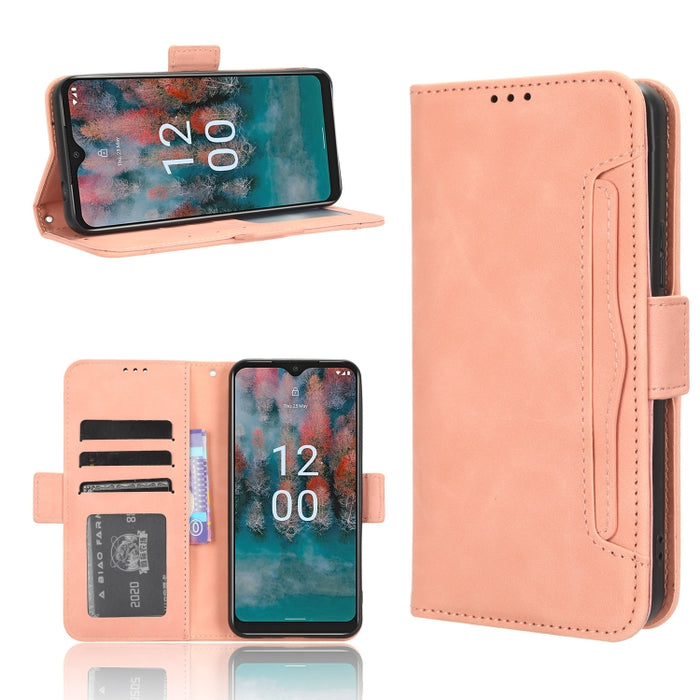 Funda de piel para teléfono con textura de piel de becerro y ranuras para tarjetas, For Huawei P60 Art, For Huawei P60 / P60 Pro, For Huawei Enjoy 60 4G, For Huawei Maimang 20, For Blackview A85, For Nokia C22, For Nokia C32 4G, For Nokia C12          ...