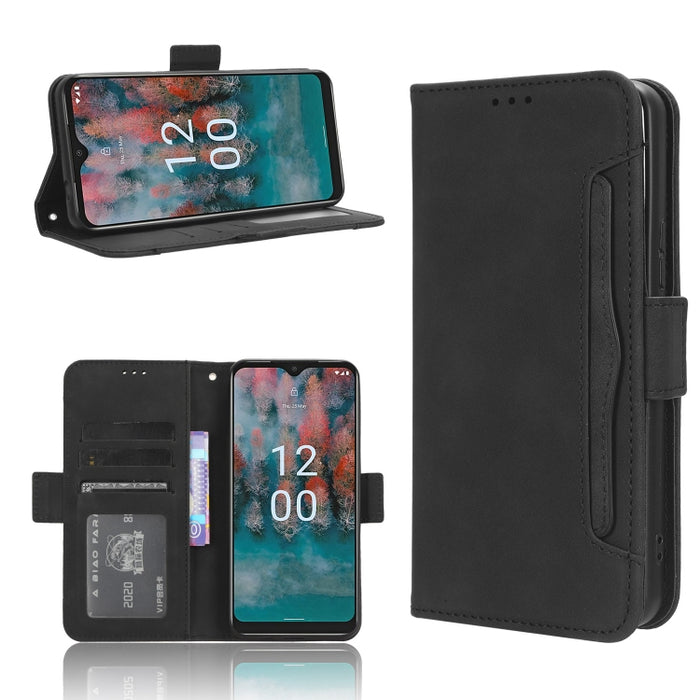 Funda de piel para teléfono con textura de piel de becerro y ranuras para tarjetas, For Huawei P60 Art, For Huawei P60 / P60 Pro, For Huawei Enjoy 60 4G, For Huawei Maimang 20, For Blackview A85, For Nokia C22, For Nokia C32 4G, For Nokia C12          ...