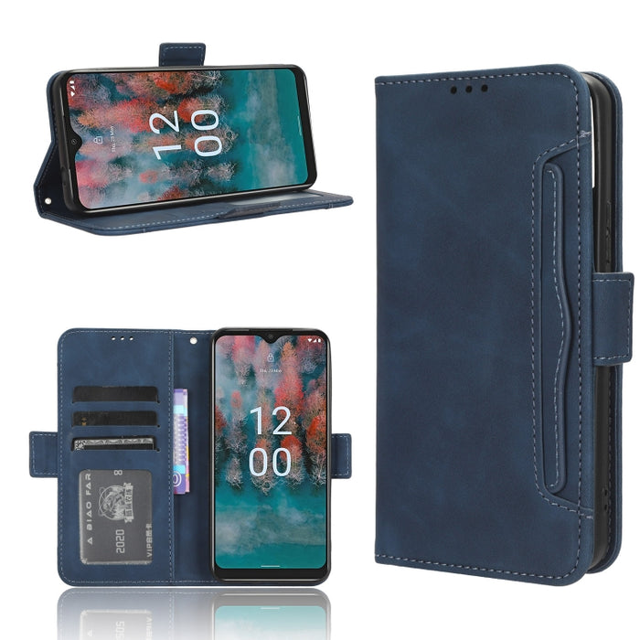 Funda de piel para teléfono con textura de piel de becerro y ranuras para tarjetas, For Huawei P60 Art, For Huawei P60 / P60 Pro, For Huawei Enjoy 60 4G, For Huawei Maimang 20, For Blackview A85, For Nokia C22, For Nokia C32 4G, For Nokia C12          ...