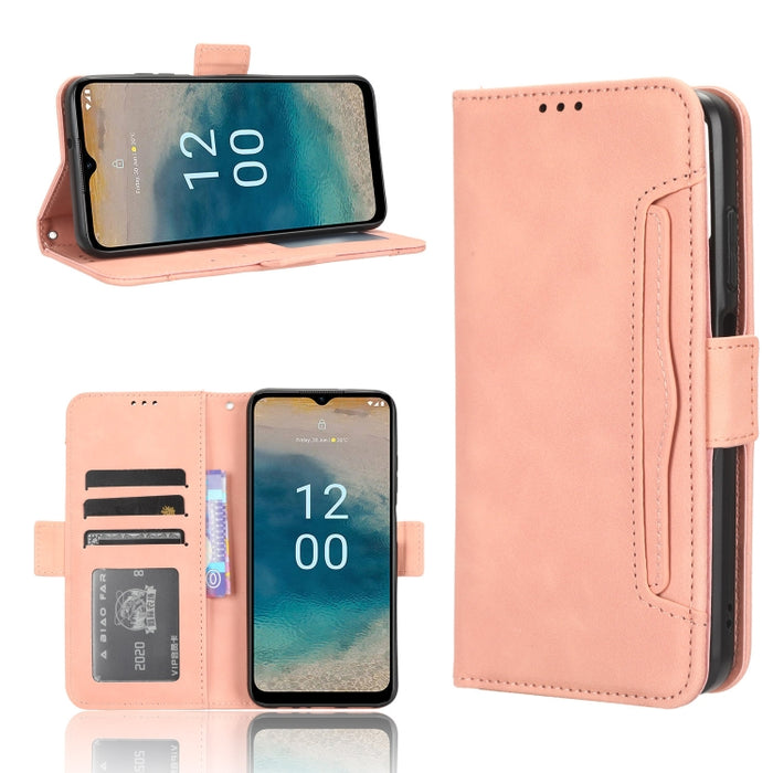 Funda de piel para teléfono con textura de piel de becerro y ranuras para tarjetas, For Huawei P60 Art, For Huawei P60 / P60 Pro, For Huawei Enjoy 60 4G, For Huawei Maimang 20, For Blackview A85, For Nokia C22, For Nokia C32 4G, For Nokia C12          ...