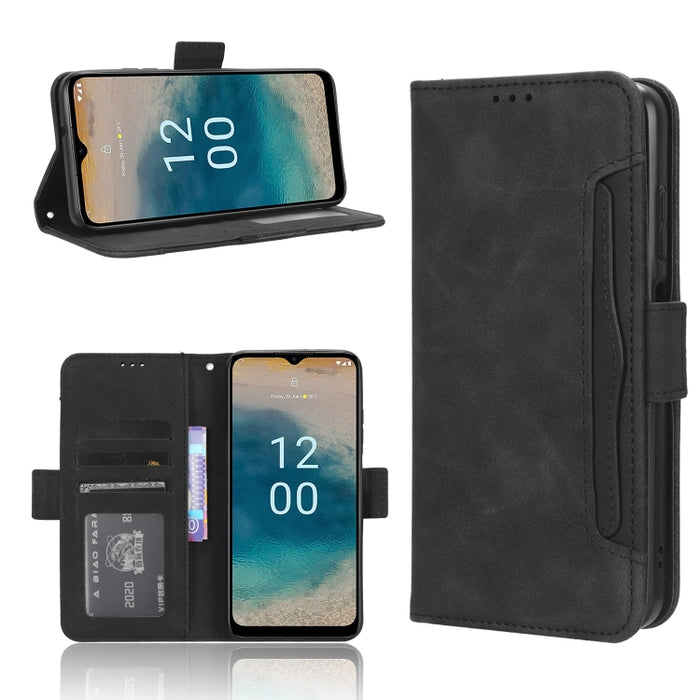 Funda de piel para teléfono con textura de piel de becerro y ranuras para tarjetas, For Huawei P60 Art, For Huawei P60 / P60 Pro, For Huawei Enjoy 60 4G, For Huawei Maimang 20, For Blackview A85, For Nokia C22, For Nokia C32 4G, For Nokia C12          ...