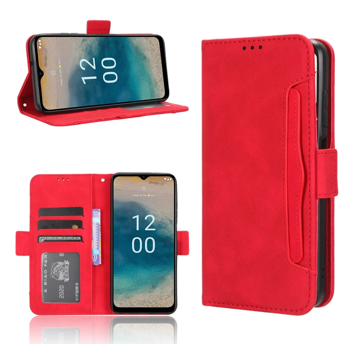 Funda de piel para teléfono con textura de piel de becerro y ranuras para tarjetas, For Huawei P60 Art, For Huawei P60 / P60 Pro, For Huawei Enjoy 60 4G, For Huawei Maimang 20, For Blackview A85, For Nokia C22, For Nokia C32 4G, For Nokia C12          ...