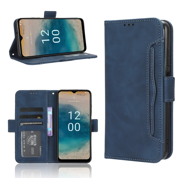 Funda de piel para teléfono con textura de piel de becerro y ranuras para tarjetas, For Huawei P60 Art, For Huawei P60 / P60 Pro, For Huawei Enjoy 60 4G, For Huawei Maimang 20, For Blackview A85, For Nokia C22, For Nokia C32 4G, For Nokia C12          ...