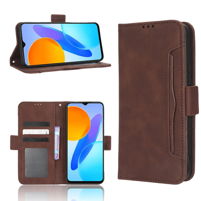 Funda de piel para teléfono con textura de piel de becerro y ranuras para tarjetas, For Huawei P60 Art, For Huawei P60 / P60 Pro, For Huawei Enjoy 60 4G, For Huawei Maimang 20, For Blackview A85, For Nokia C22, For Nokia C32 4G, For Nokia C12          ...