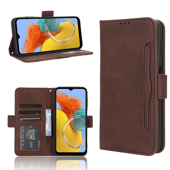 Funda de piel para teléfono con textura de piel de becerro y ranuras para tarjetas, For Huawei P60 Art, For Huawei P60 / P60 Pro, For Huawei Enjoy 60 4G, For Huawei Maimang 20, For Blackview A85, For Nokia C22, For Nokia C32 4G, For Nokia C12          ...