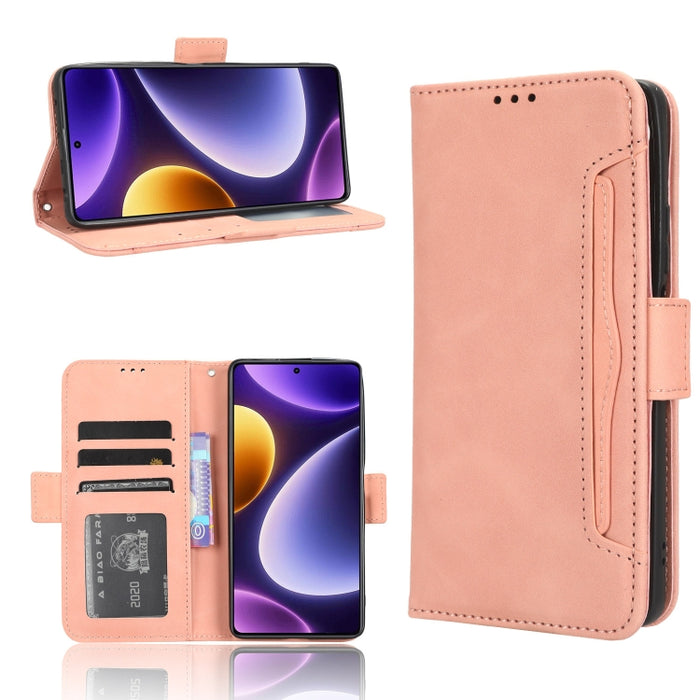 Funda de piel para teléfono con textura de piel de becerro y ranuras para tarjetas, For Huawei P60 Art, For Huawei P60 / P60 Pro, For Huawei Enjoy 60 4G, For Huawei Maimang 20, For Blackview A85, For Nokia C22, For Nokia C32 4G, For Nokia C12          ...