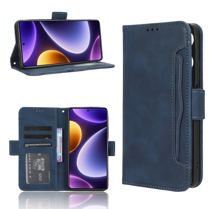 Funda de piel para teléfono con textura de piel de becerro y ranuras para tarjetas, For Huawei P60 Art, For Huawei P60 / P60 Pro, For Huawei Enjoy 60 4G, For Huawei Maimang 20, For Blackview A85, For Nokia C22, For Nokia C32 4G, For Nokia C12          ...