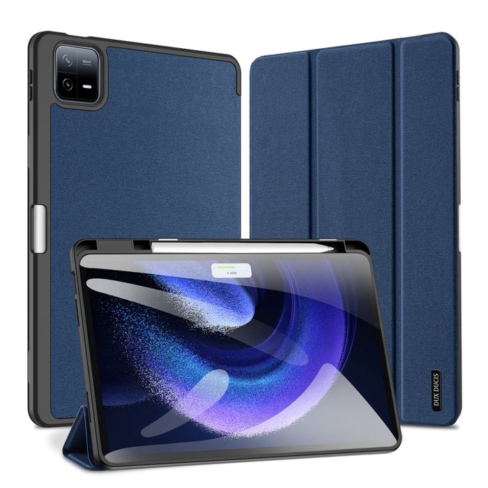 DUX DUCIS Domo Series Estuche de tableta de cuero con tapa magnética, For Redmi Pad 2 SE 9.7 inch 2026, For Xiaomi Pad 8 / 8 Pro / 7 / 7 Pro, For Xiaomi Pad 7S Pro 12.5, For Xiaomi Redmi Pad 2, For Xiaomi Redmi Pad SE 4G, For Xiaomi Redmi Pad SE       ...
