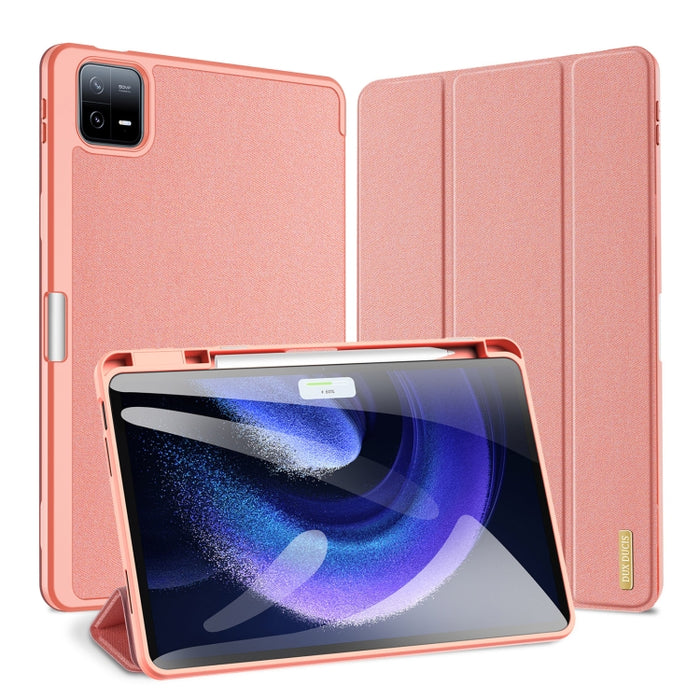 DUX DUCIS Domo Series Estuche de tableta de cuero con tapa magnética, For Redmi Pad 2 SE 9.7 inch 2026, For Xiaomi Pad 8 / 8 Pro / 7 / 7 Pro, For Xiaomi Pad 7S Pro 12.5, For Xiaomi Redmi Pad 2, For Xiaomi Redmi Pad SE 4G, For Xiaomi Redmi Pad SE       ...