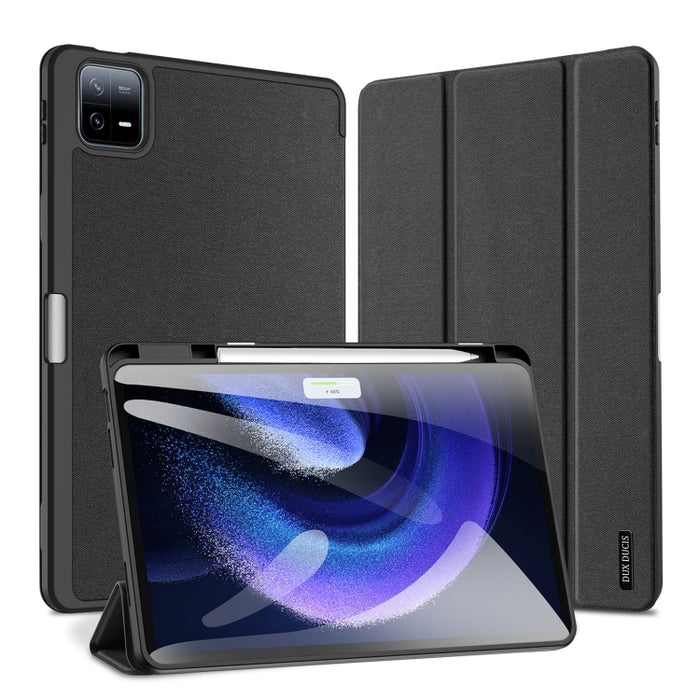 DUX DUCIS Domo Series Estuche de tableta de cuero con tapa magnética, For Redmi Pad 2 SE 9.7 inch 2026, For Xiaomi Pad 8 / 8 Pro / 7 / 7 Pro, For Xiaomi Pad 7S Pro 12.5, For Xiaomi Redmi Pad 2, For Xiaomi Redmi Pad SE 4G, For Xiaomi Redmi Pad SE       ...