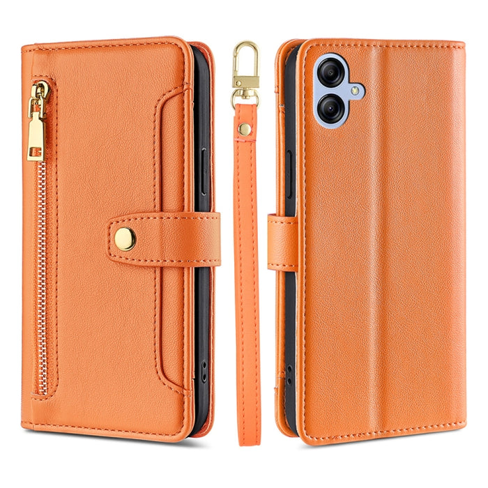 Estuche para teléfono de cuero con cremallera cruzada con textura de oveja, For vivo iQOO Z7x, For OPPO A55S 5G, For Realme GT Neo5 SE, For Xiaomi Redmi Note 12 Turbo, For Kyocera Digno SX3-KYG02, For Nokia C12, For Nokia C22, For Nokia C32            ...