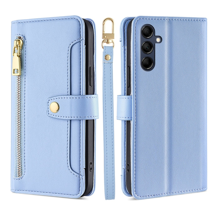 Estuche para teléfono de cuero con cremallera cruzada con textura de oveja, For vivo iQOO Z7x, For OPPO A55S 5G, For Realme GT Neo5 SE, For Xiaomi Redmi Note 12 Turbo, For Kyocera Digno SX3-KYG02, For Nokia C12, For Nokia C22, For Nokia C32            ...