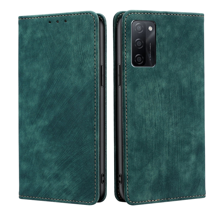 Estuche para teléfono de cuero magnético con cepillo antirrobo RFID, For vivo iQOO Z7x, For OPPO A55S 5G, For Realme GT Neo5 SE, For Xiaomi Redmi Note 12 Turbo, For Kyocera Digno SX3-KYG02, For Nokia C12, For Nokia C22, For Nokia C32                   ...