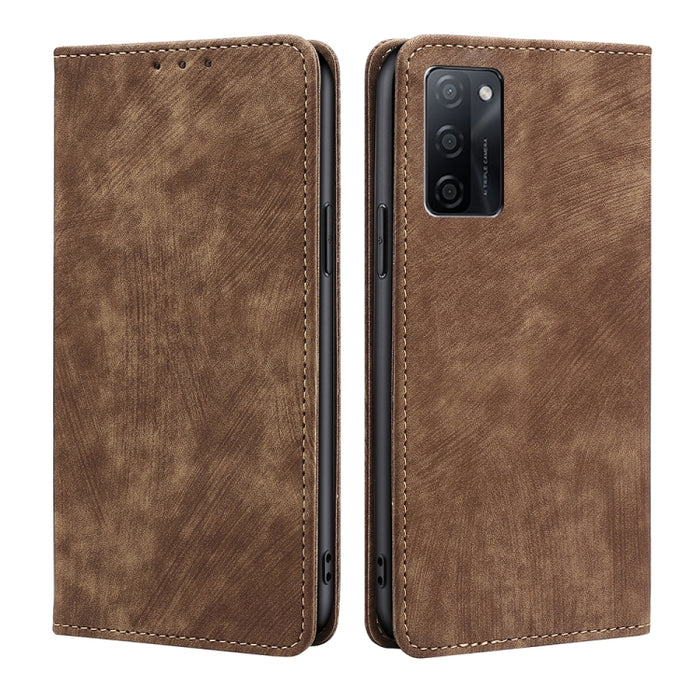 Estuche para teléfono de cuero magnético con cepillo antirrobo RFID, For vivo iQOO Z7x, For OPPO A55S 5G, For Realme GT Neo5 SE, For Xiaomi Redmi Note 12 Turbo, For Kyocera Digno SX3-KYG02, For Nokia C12, For Nokia C22, For Nokia C32                   ...